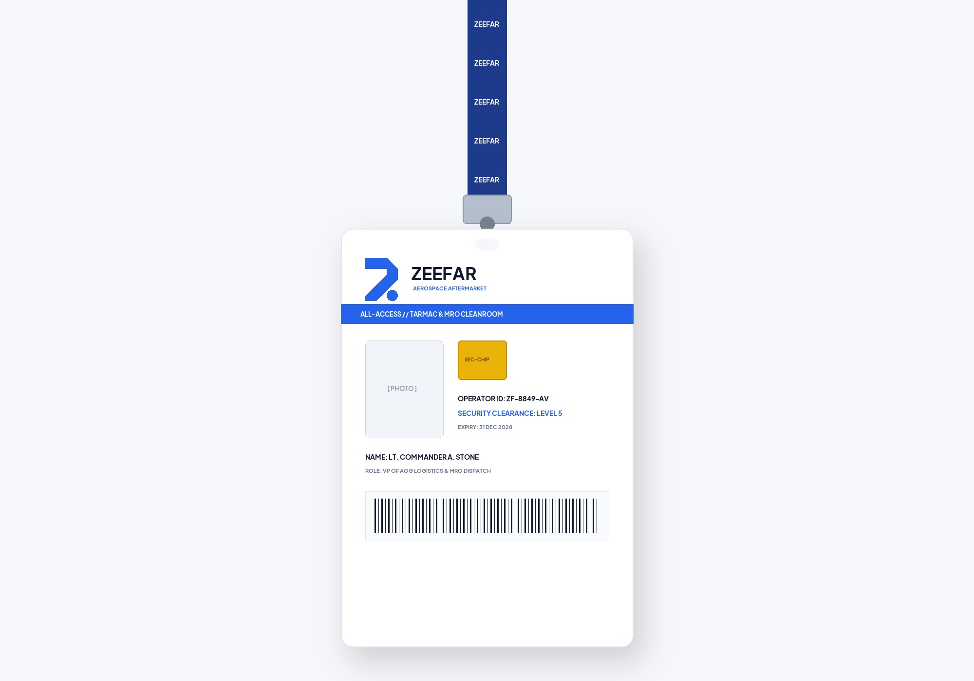 ZEEFAR Security Badge